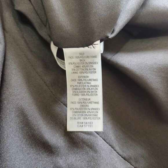 Kensie NWT Women's Black Lace-Trim Faux-Leather Shift Dress Size 10 - Picture 12 of 14